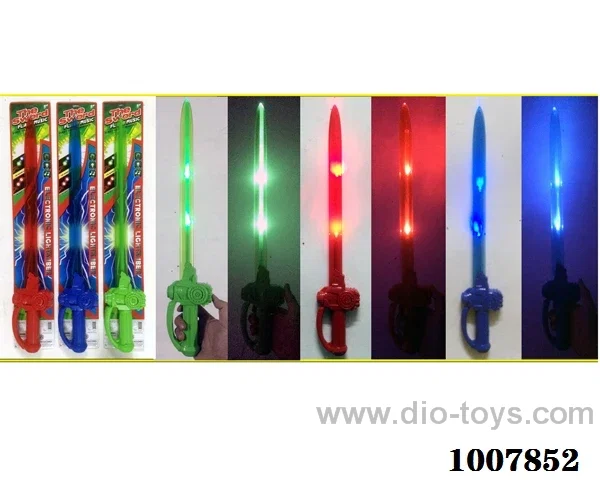 52cm Glowing knife  with  light & music 2 sets mixed loading in Tied On Card