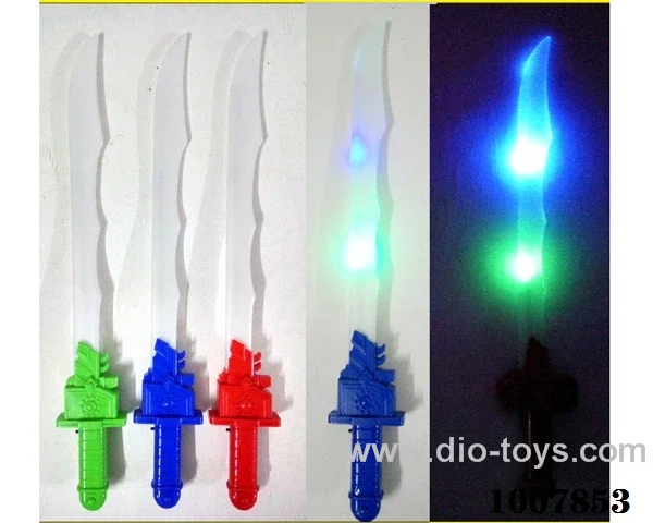 56cm Glowing knife  with  light & music 3 color mixed loading in opp bag