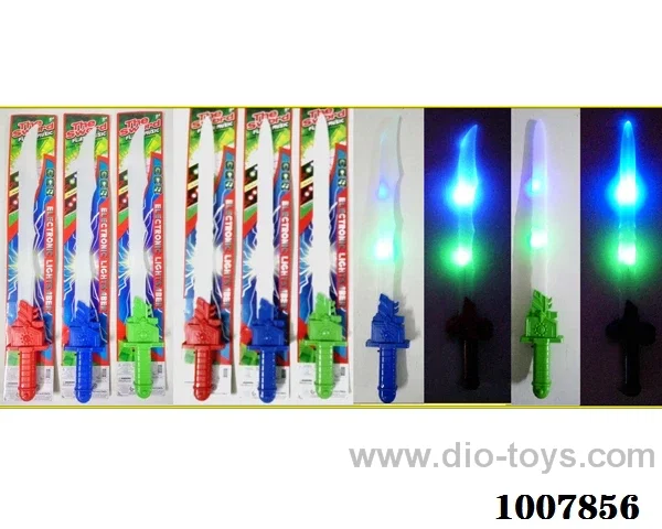 56cm Glowing knife  with  light & music 2 sets mixed loading in Tied On Card