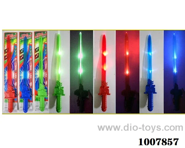 56cm Glowing knife  with  light & music 2 sets mixed loading in Tied On Card