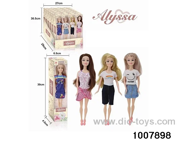 11.5-inch solid hand Barbie body\/one PDQ pack of 24 in display box