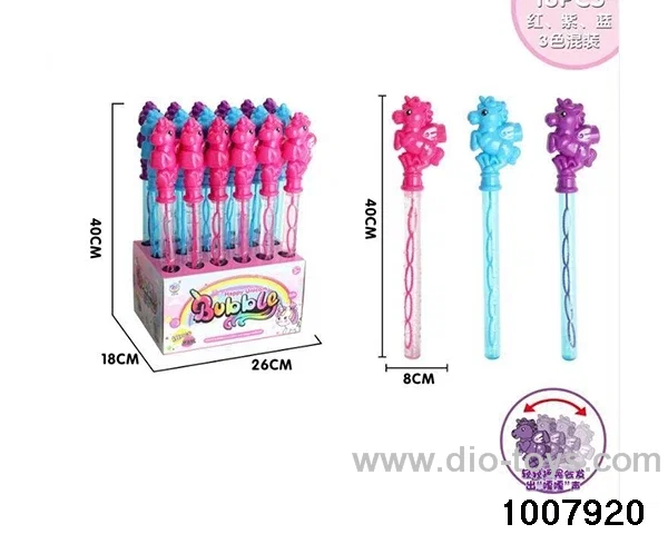 Unicorn Whistle Bubble Stick 18PCS single price in display box