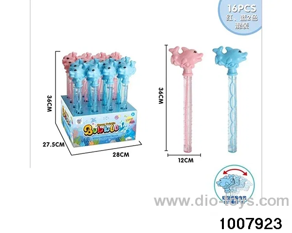Dolphin Whistle Bubble Stick 16PCS single price in display box