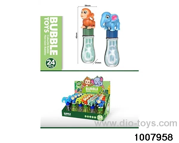 ANIMAL BUBBLE STICK (SET OF 24) in display box