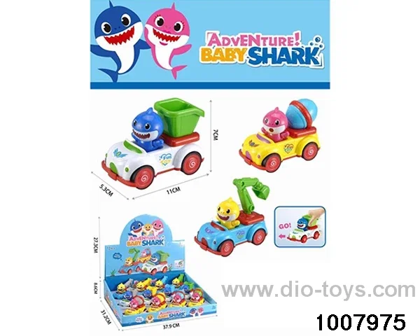 SHARK BABY INERTIA CAR (12PCS) SINGLE PRICE IN DISPLAY BOX