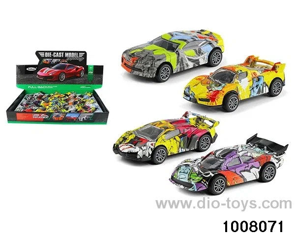 1:36 four alloy watermark car back force in display box