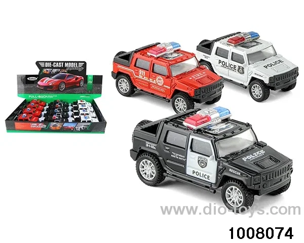 1:36 Hummer Alloy Police Car Return Force in display box