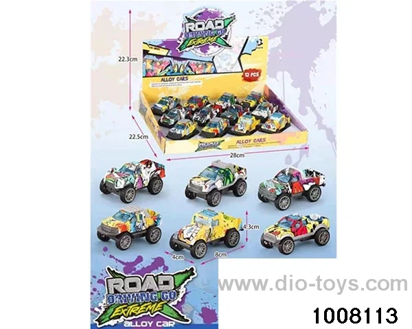 Graffiti Pickup Off-road Return Car 6 Mixed (single price) in display box