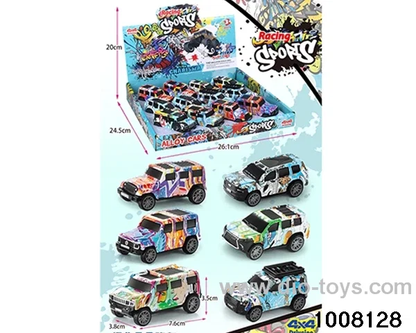 GRAFFITI RETURN ALLOY CAR IN DISPLAY BOX