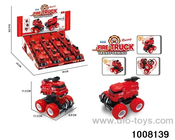 Inertia variant fire truck (12 pack) in display box