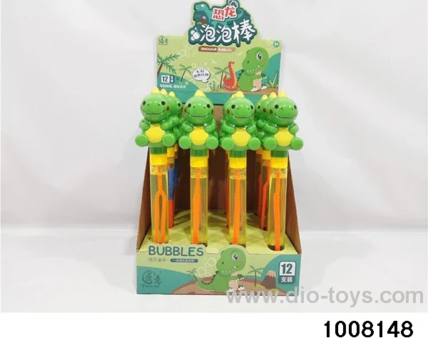 Dinosaur Bell Bubble Stick (12PC) (Medium) in display box