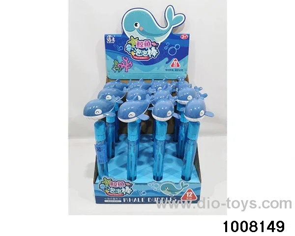 Whale Shake Bubble Stick (12PCS) (Chinese) in display box