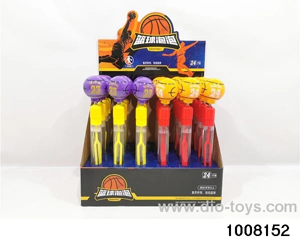 Color Number Basketball Bell Bubble Stick (24pcs) (Medium) in display box
