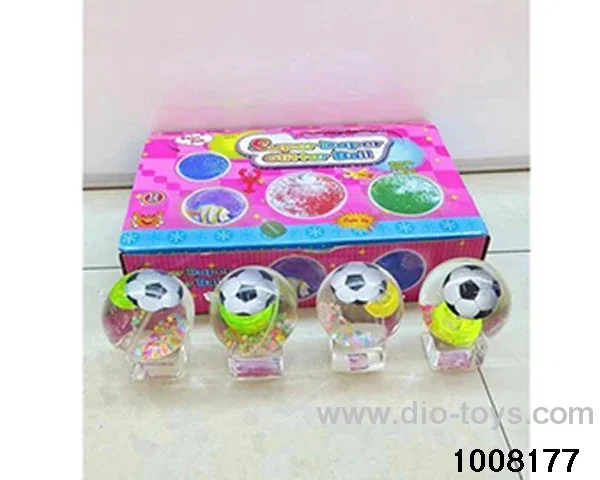 Elastic crystal ball in display box