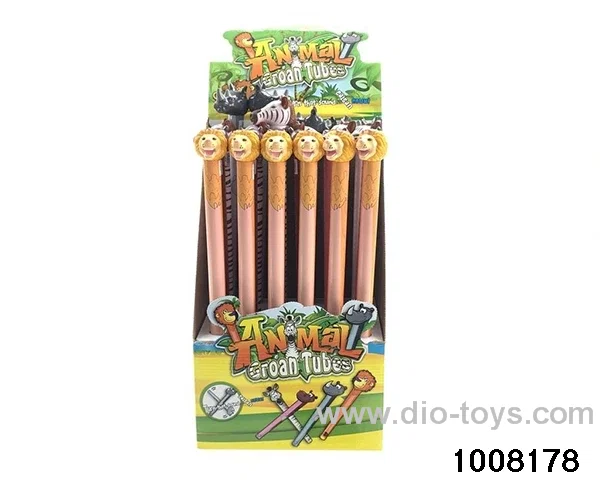 Grassland animals whistle in display box
