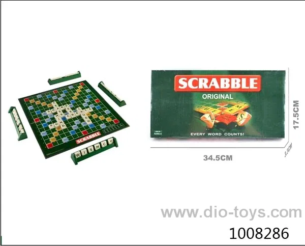 Scrabble game in color box