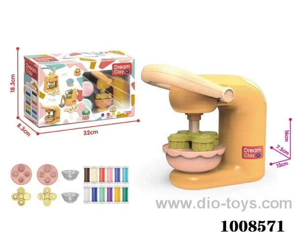 19pcs Color mud burger machine in Window box