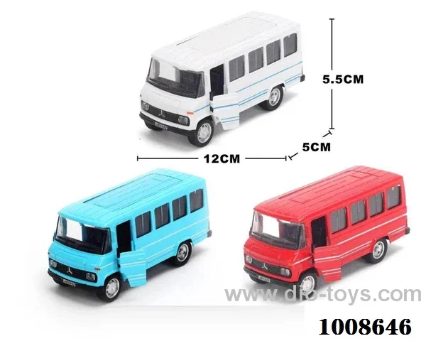 12pcs pull back alloy car with duble door &light in Display box