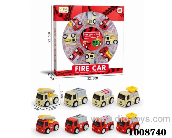 8pcs Inertia car in Window box
