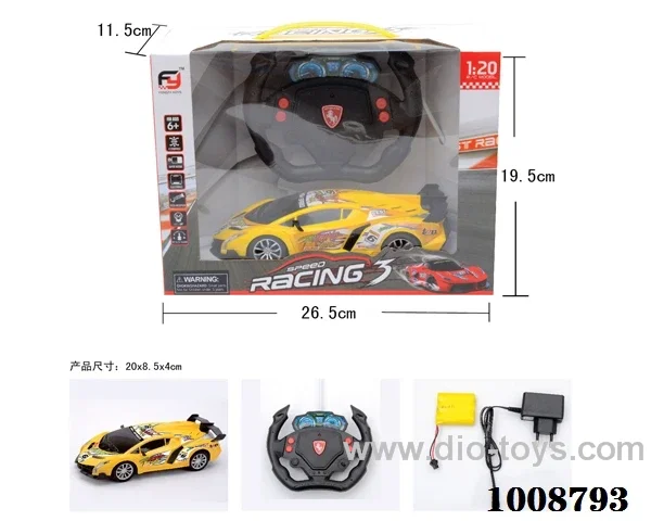 4ch rc car with light &not include 2 color mixed loading  in  Gilf box