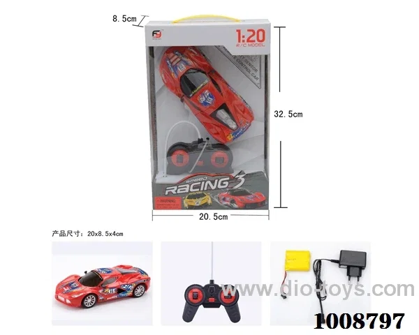 4ch rc car with light&  include 2 color mixed loading in  Gilf box