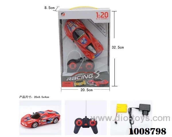 4ch rc car with light& not include 2 color mixed loading in  Gilf box