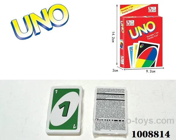 Playing card in color box