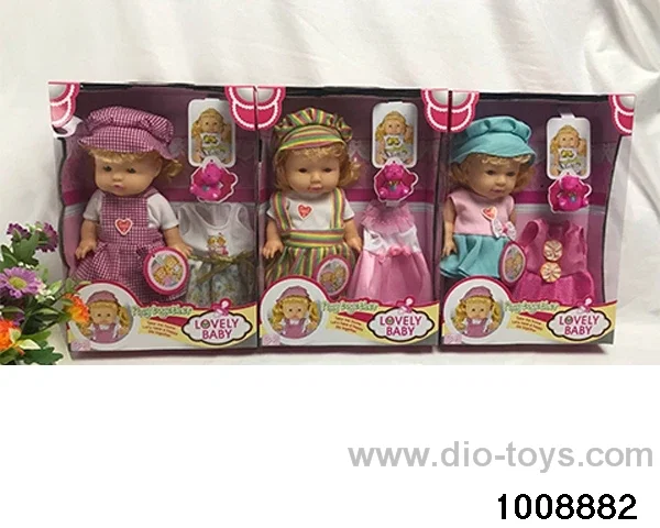 10 inch enamel expression doll with IC in window box