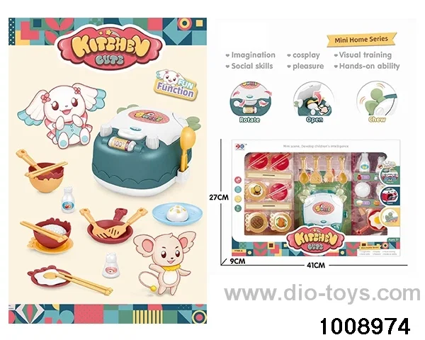 Electric rice cooker toys in window box