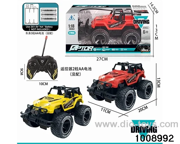 1:18 RC car in window box