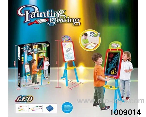 Multifunctional easel (with LED lights) in color box