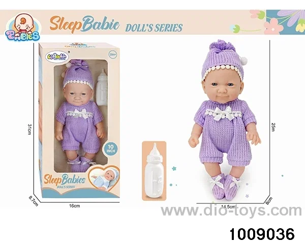10 inch newborn+bottle in window box