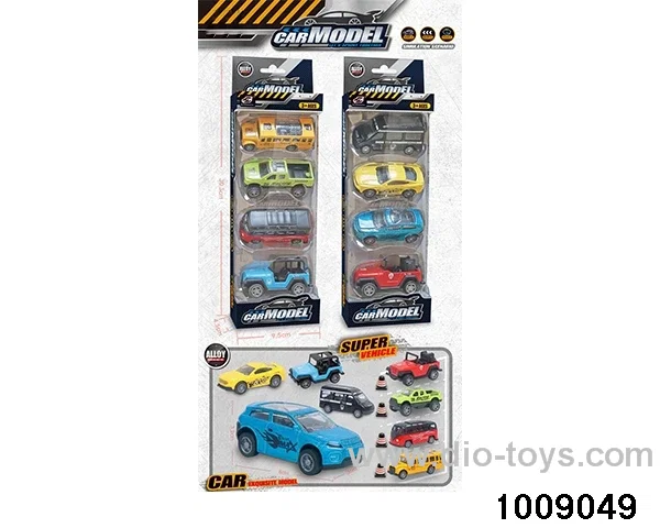 Return alloy car set  in window box