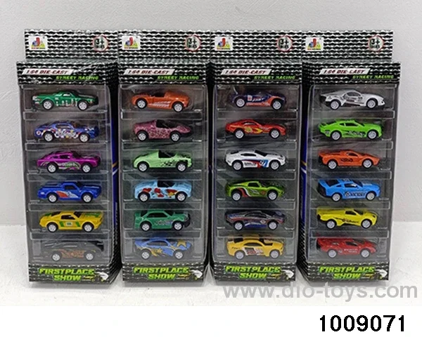 Alloy return car(6pcs) in window box