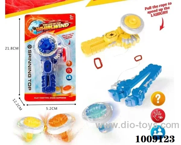 gyro with light 3 color mixed loading in Blister card