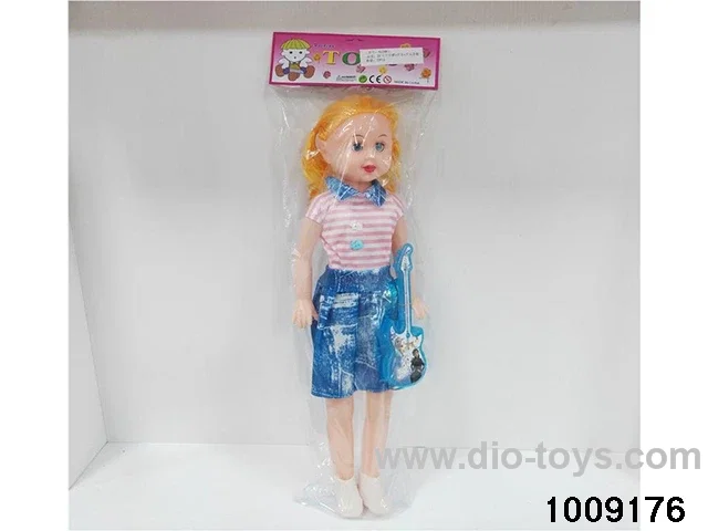 22 INCH  DOLL with music&guitar in poly bag header