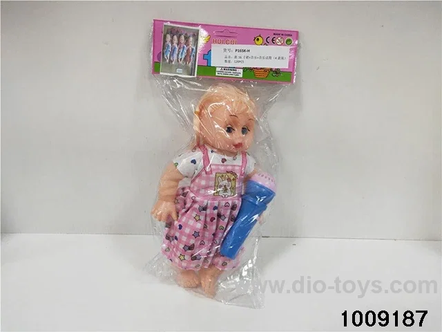 16 inch doll with music  4 sets mixed loading in poly bag header