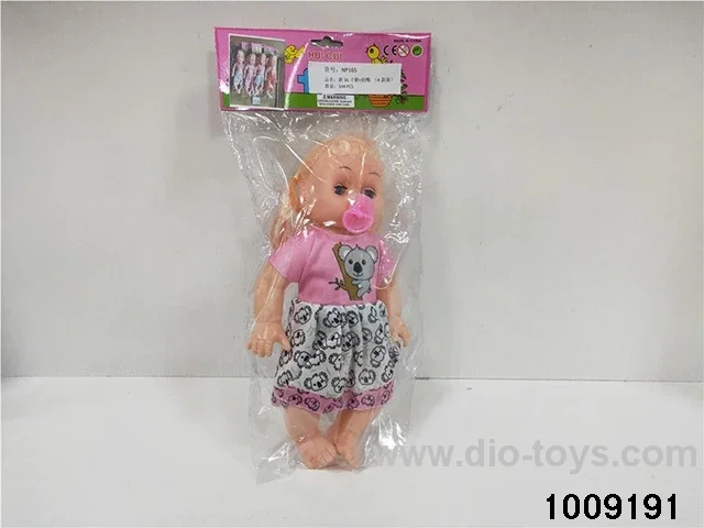 16 inch doll with  pacifier 4 sets mixed loading in poly bag header