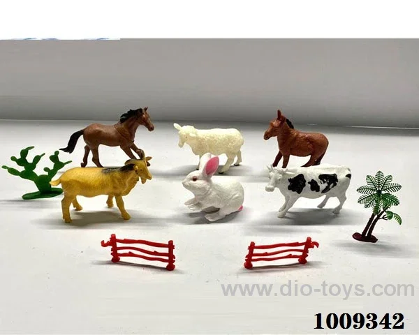 6pcs Animal suit in PVC bag