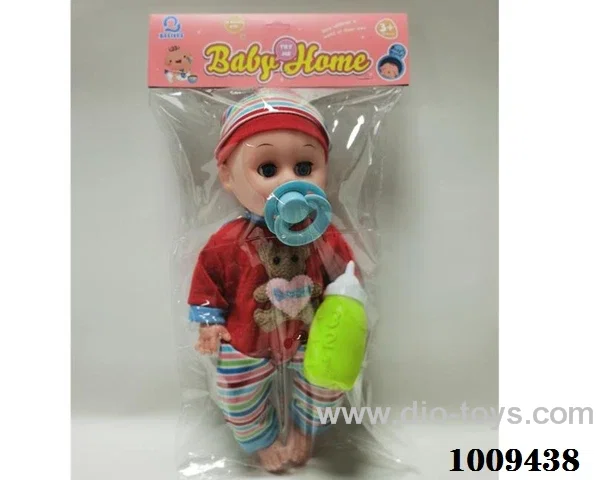 14 inch doll with Movable eye in PVC bag