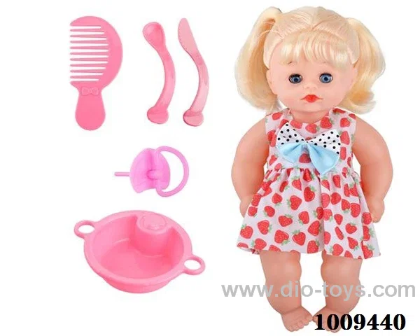 12 inch doll with Movable eye in PVC bag