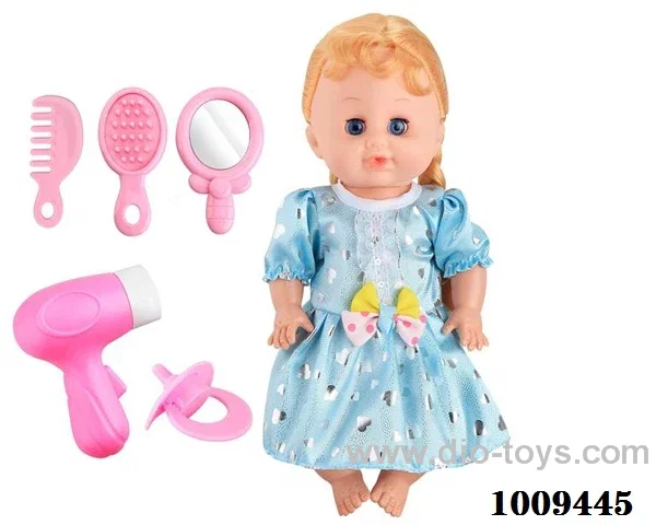 14 inch doll with IC &SOUND &Movable eye in PVC bag