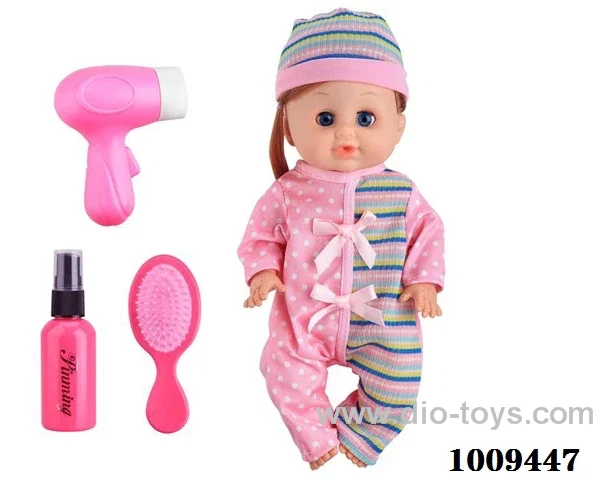 14 inch doll with IC &SOUND &Movable eye in PVC bag
