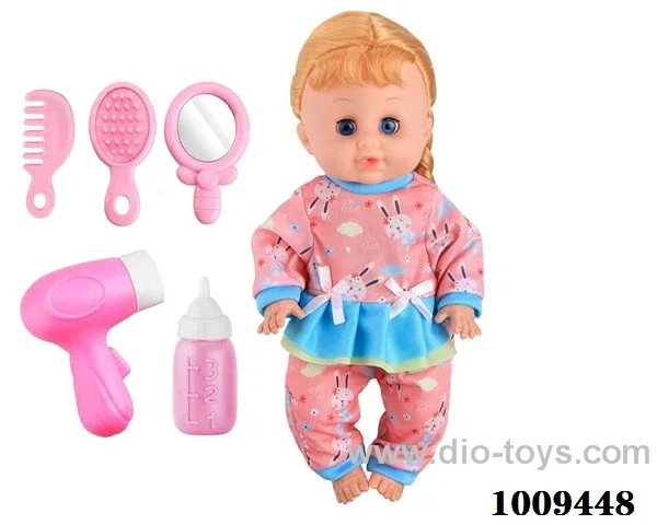 14 inch doll with IC &SOUND &Movable eye in PVC bag
