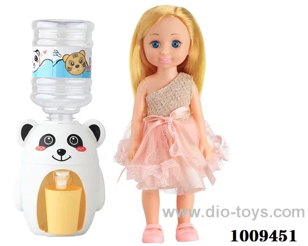 11 inch doll  with Water dispenser in PVC bag