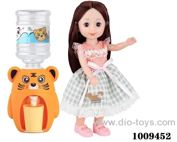 11 inch doll  with Water dispenser in PVC bag