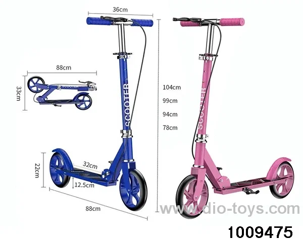 Large wheel scooter with handbrake in Carton