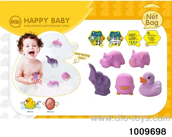 Water soft rubber doll in Net bag