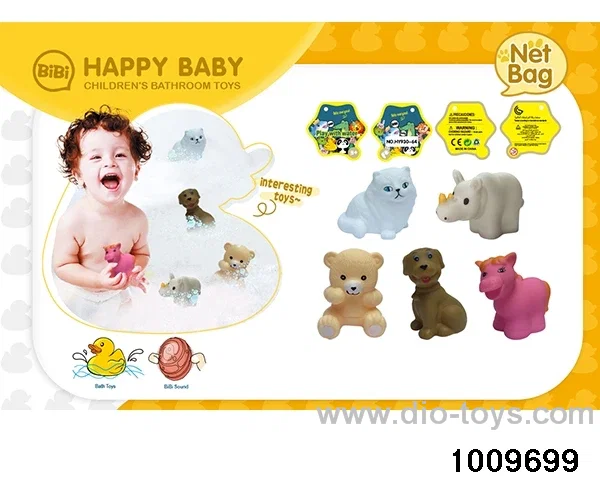 Water soft rubber doll in Net bag