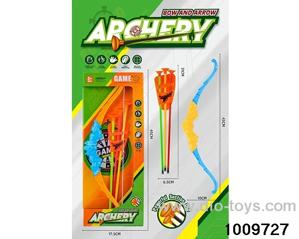 bow and arrow in color box